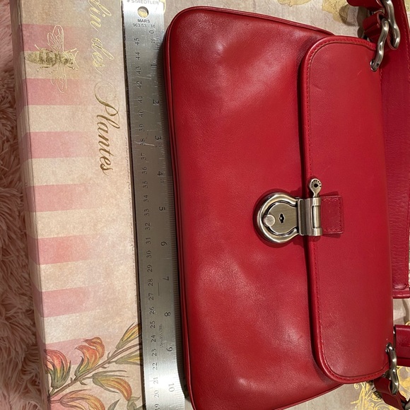 Burberry Handbags - Burberry Red Leather Purse